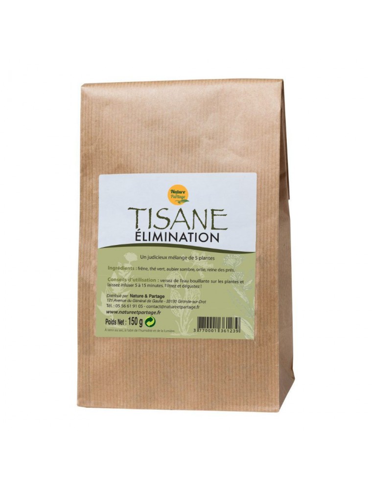 Image principale de la modale pour Tisane Elimination - Tisane 150 grammes - Nature et Partage 