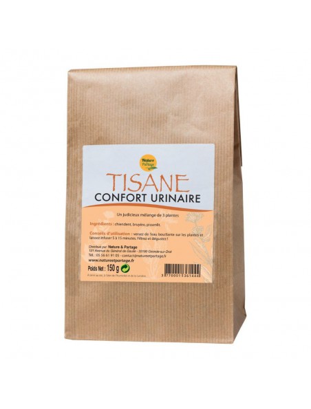 Image principale de Tisane Confort urinaire - Tisane 150 grammes - Nature et Partage 