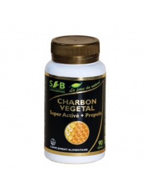 Image de Charbon Végétal Super Activé + Propolis - Gaz intestinaux 90 gélules - SFB Laboratoires depuis ▷▷ Charbon Végétal Super Activé en poudre ou gélules