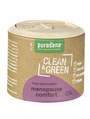 Menopause comfort Clean & Green - Ménopause 60 comprimés - Purasana