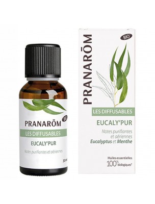 Image de Eucaly'pur Bio - Breathing Les Diffusables 30 ml Pranarôm depuis Respiratory essential oils synergies for winter