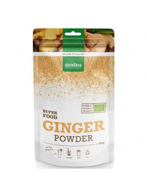 Image de Ginger Powder Organic - Digestion - SuperFoods 200g - Purasana depuis Natural and rich superfoods for your body