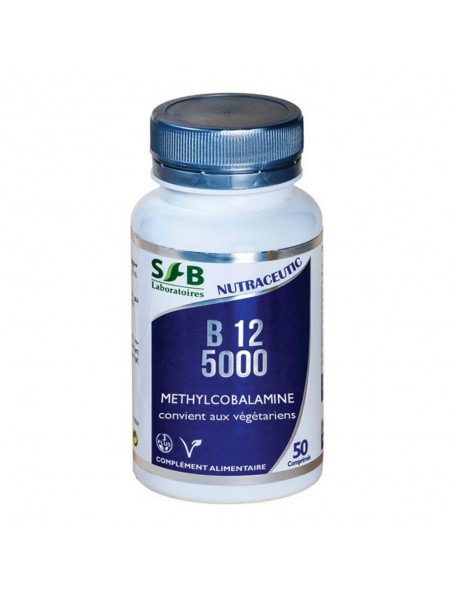 Image principale de Vitamine B12 5000 ug - Circulation 30 comprimés - SFB Laboratoires