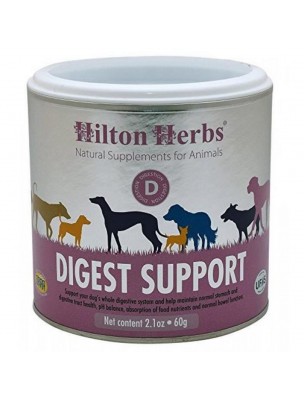 Image de Digest Support - Digestion du chien 60g - Hilton Herbs depuis Produits naturels pour la digestion et le foie de vos animaux