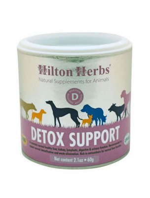 Image de Detox Support - Détoxination du chien 60g - Hilton Herbs depuis Équilibre et soutient rénal de votre animal