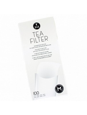 Image de Filtres à thé en papier pour thé en vrac - Taille M - 100 filtres depuis Accessoires pour le thé - Dégustez votre infusion préférée