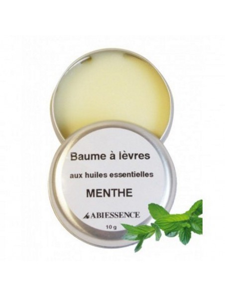 Achetez Baume à lèvres Menthe - Huiles essentielles 10 g - Abiessence à l'herboristerie Louis Image principale de Baume à lèvres Menthe - Huiles essentielles 10 g - Abiessence