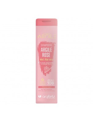 Image de Shampooing à l'argile rose - Adoucissant, cheveux secs, 200ml - Argiletz via Shampooing Argiletz à l'Argile Verte, H. Ess. Orange Douce - 200ml