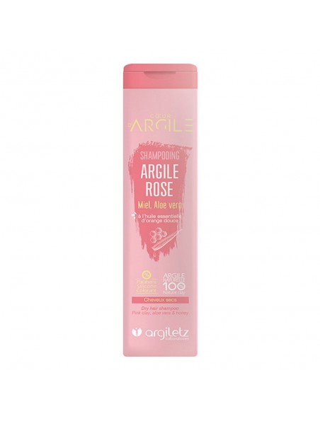 Image principale de Shampooing à l'argile rose - Adoucissant, cheveux secs, 200ml - Argiletz