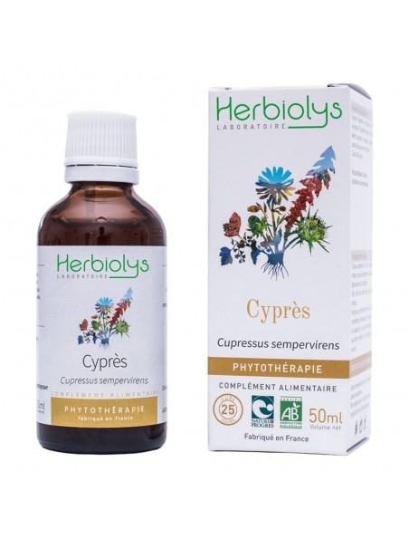 Cyprès Bio - Circulation Teinture-mère Cupressus sempervirens 50 ml - Herbiolys