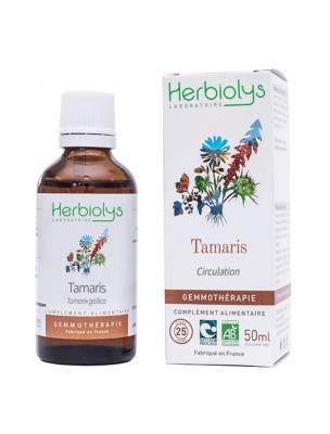 Image de Tamaris Macérât de bourgeon Bio - Circulation 50 ml - Herbiolys depuis Produits de phytothérapie et d'herboristerie - Bourgeons (11)