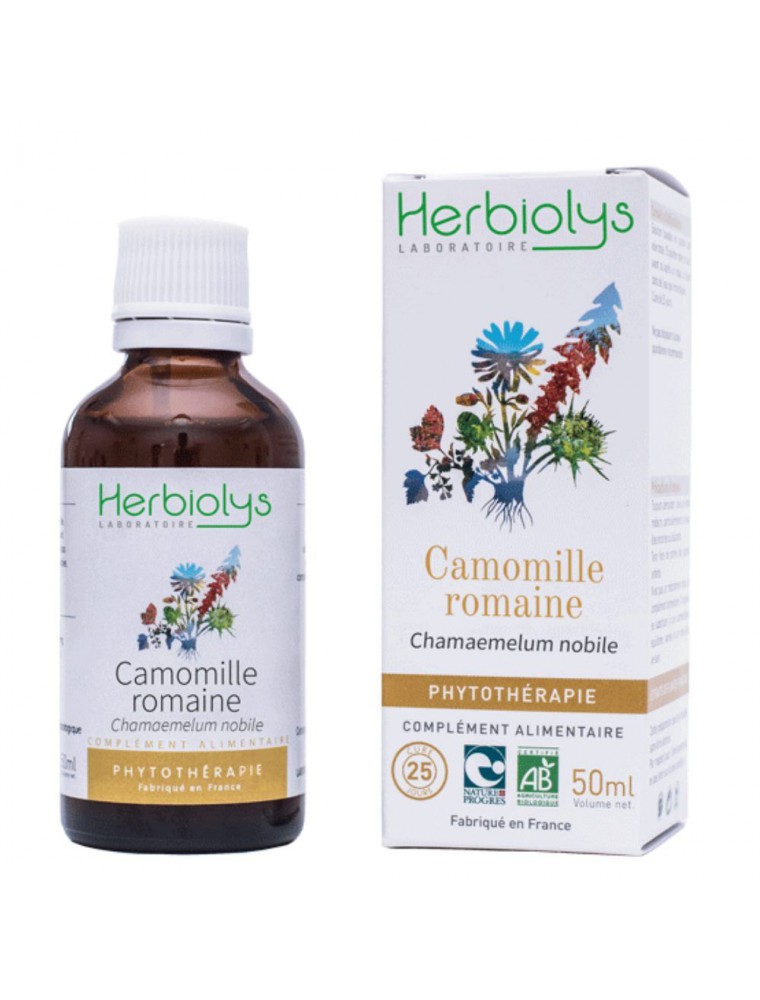 Camomille romaine - Teinture-mère Stress et Digestion 50 ml - Herbiolys