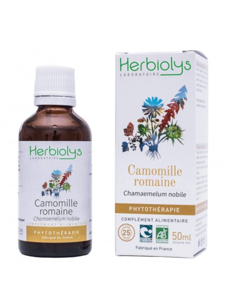 Image principale de Camomille romaine - Stress et Digestion Teinture-mère Chamaemelum nobile 50 ml - Herbiolys