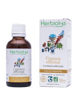 Image de Cranson officinal - Dépuratif et Vitamine C Teinture-mère Cochlearia officinalis 50 ml - Herbiolys depuis Commandez les produits Herbiolys à l'herboristerie Louis