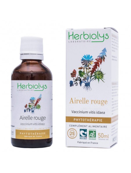 Image principale de Airelle rouge - Ménopause et Ostéoporose Teinture-mère Vaccinium vitis idaea 50 ml - Herbiolys