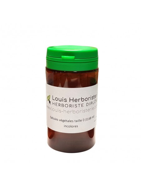 Achetez Gélules végétales vides incolores Taille 0 - 60 gélules à l'herboristerie Louis Image principale de Gélules végétales vides incolores Taille 0 - 60 gélules