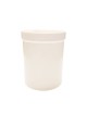 Pot plastique blanc vissant avec couvercle - 250 ml