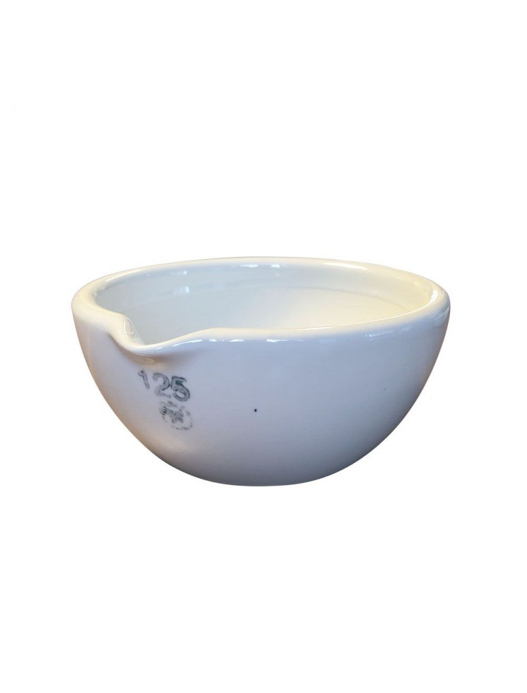 Mortier en porcelaine intérieur rodé 400 ml de 125 mm