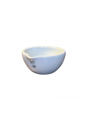 Image de Mortier en porcelaine intérieur rodé 160 ml de 90 mm depuis Matériel d'herboristerie de qualité | Vente en ligne