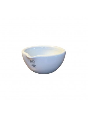 Image de Mortier en porcelaine intérieur rodé 160 ml de 90 mm via Mini fouet - Centifolia®