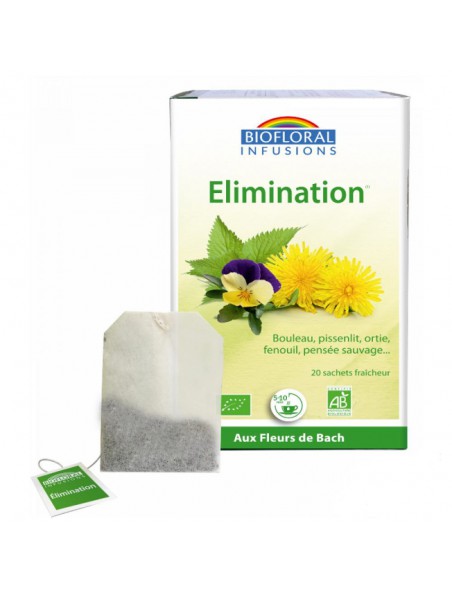 Elimination et drainage de l'organisme - 20 infusettes - Biofloral