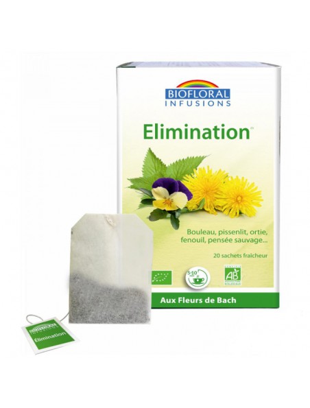 Image principale de Elimination et drainage de l'organisme - 20 infusettes - Biofloral