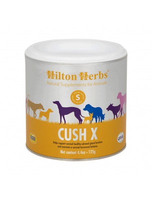 Image de Cush X - Système endocrinien des  Chiens 125g - Hilton Herbs depuis Commandez les produits Hilton Herbs à l'herboristerie Louis