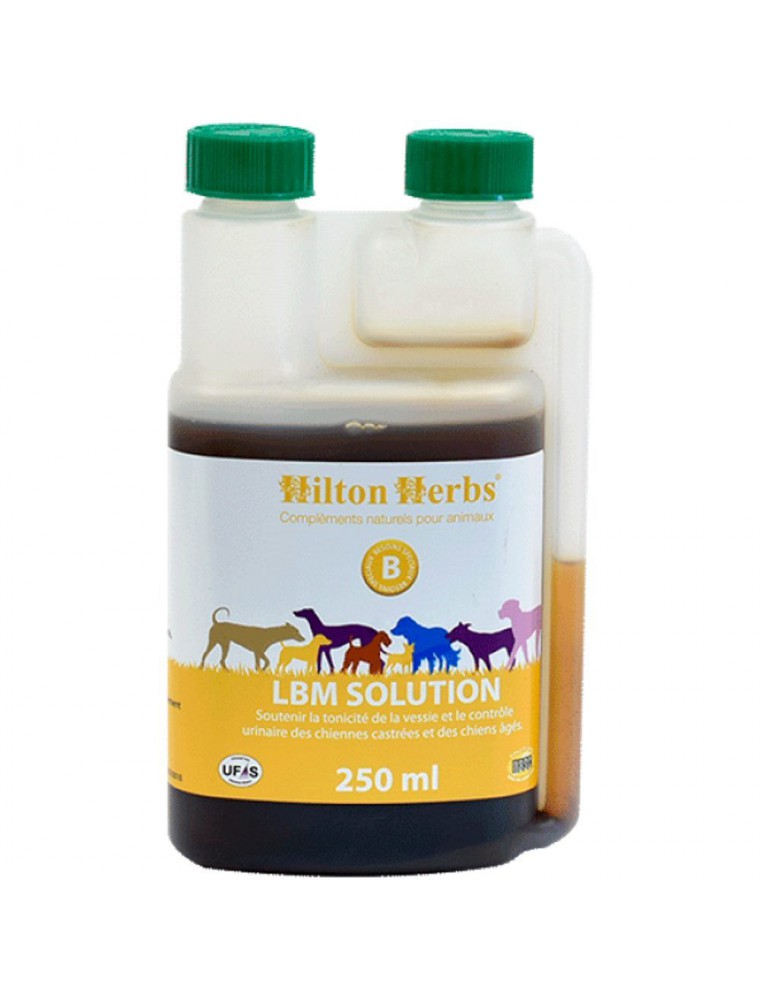 Image principale de la modale pour LBM solution - Incontinence des  Chiens 250 ml - Hilton Herbs