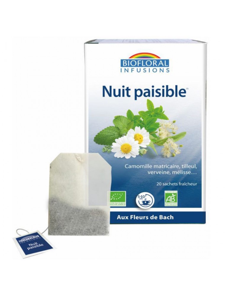 Nuit paisible Bio Sommeil 20 infusettes - Biofloral Nuit paisible Bio Sommeil 20 infusettes - Biofloral