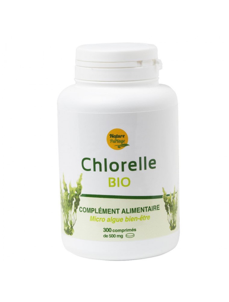 Image principale de la modale pour Chlorelle Bio - Protéines et Vitamine B12 300 comprimés - Nature et Partage