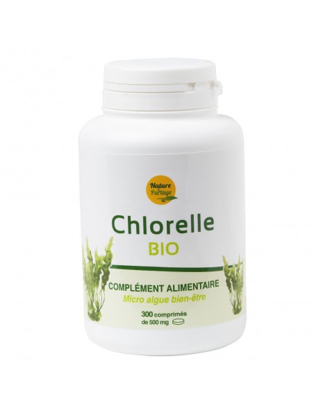 Image principale de Chlorelle Bio - Protéines et Vitamine B12 300 comprimés - Nature et Partage
