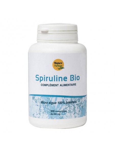 Image principale de Spiruline Bio - Energie 300 comprimés - Nature et Partage