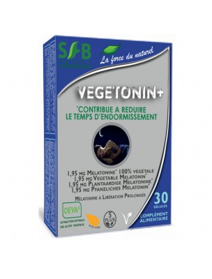 Image de Vegetonin - Mélatonine à libération prolongée 30 gélules - SFB Laboratoires depuis Commandez les produits SFB Laboratoires à l'herboristerie Louis