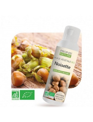 Image de Hazelnut Organic - Corylus avellana Vegetable Oil 100 ml Propos Nature depuis Natural culinary oils for flavouring