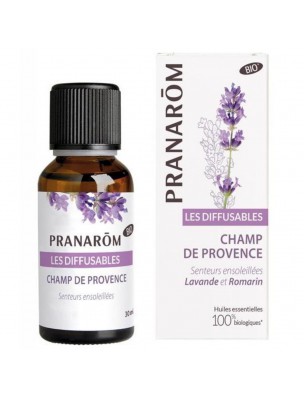 Image de Champ de Provence - Senteurs ensoleillées Les Diffusables 30ml - Pranarôm via Achetez Lavande fine Bio - Huile essentielle Lavandula angustifolia Mill. 30 ml