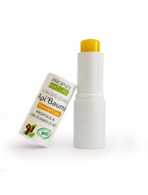 Image de Api'Baume Bio - Propolis et Cire d'abeille Stick à lèvres 4,5 g - Propos Nature depuis Découvrir les autres produits de la gamme Apicosmétique