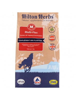 Image de MultiFlex - Soutien de l'appareil locomoteur des chevaux 1 KG - Hilton Herbs via Senior Horse Gold - Cheval âgé 1L - Hilton Herbs