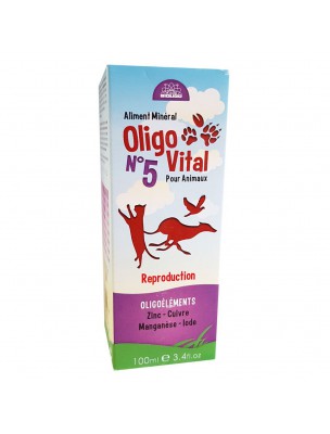 Image de Oligo Vital N°5 - Reproduction des Animaux 100ml - Bioligo depuis Commandez les produits Bioligo à l'herboristerie Louis