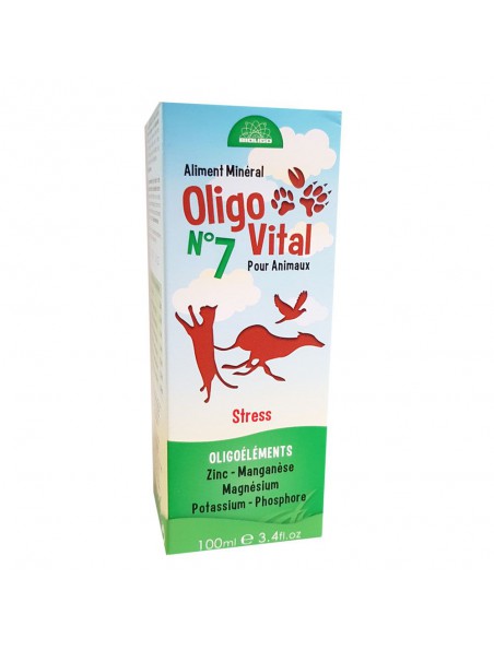 Image principale de Oligo Vital N°7 - Stress des Animaux 100ml - Bioligo