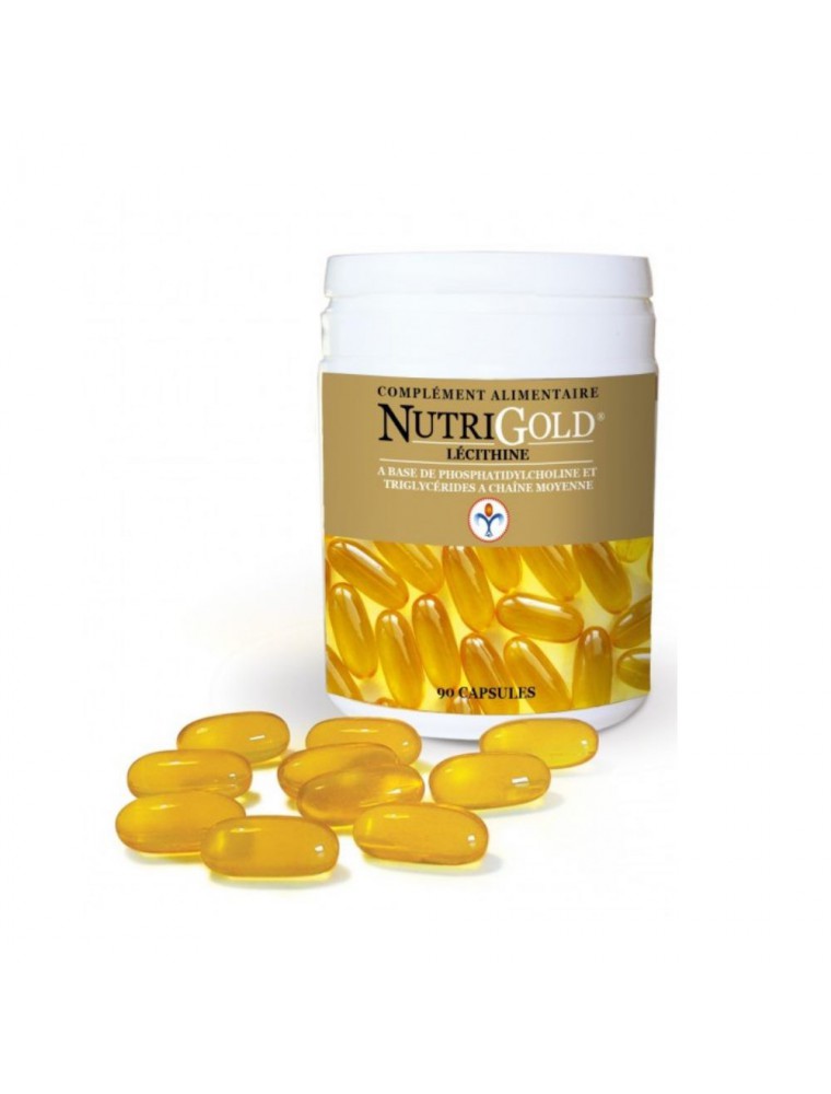 Image principale de la modale pour Nutrigold - Lécithine de soja 90 capsules - Nutrilys