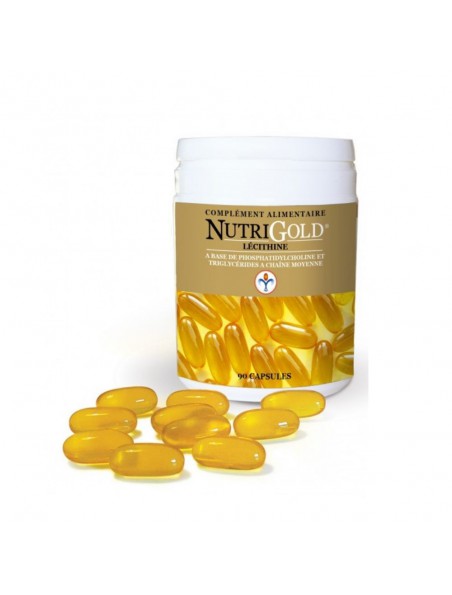 Achetez Nutrigold - Lécithine de soja 90 capsules - Nutrilys à l'herboristerie Louis Image principale de Nutrigold - Lécithine de soja 90 capsules - Nutrilys