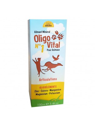 Image de Oligo Vital N°1 - Articulations des Animaux 100ml - Bioligo via Oligo Vital N°2 - Reminéralisation animaux 100ml - Bioligo