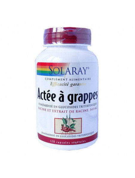 Achetez Actée à grappes - Ménopause et Articulations 120 capsules - Solaray à l'herboristerie Louis Image principale de Actée à grappes - Ménopause et Articulations 120 capsules - Solaray