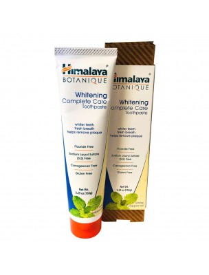 Image de Complete Care Organic Whitening Toothpaste Peppermint 150 g - English Himalaya depuis Order the products Himalaya at the herbalist's shop Louis