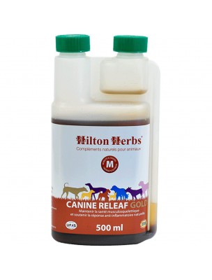 Image de Canine Releaf Gold - Articulations des chiens 500 ml - Hilton Herbs depuis louis-herboristerie