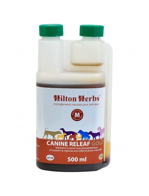 Image de Canine Releaf Gold - Dogs' Joints 500 ml Hilton Herbs depuis Joints and flexibility of animals