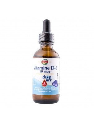 Image de Vitamine D3 en gouttes - Ossature saine et immunité 53 ml - KAL via Vitamine K-2 (Menaquinone-7) - Solaray