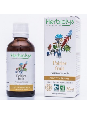 Image de Poirier Fruit Bio - Antioxydant Teinture-mère de Pyrus communis 50 ml - Herbiolys depuis Achetez les produits Herbiolys à l'herboristerie Louis (7)