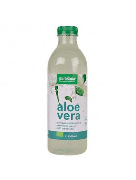Achetez Aloe vera jus Bio - Digestion et Immunité 1 Litre - Purasana à l'herboristerie Louis Image principale de Aloe vera jus Bio - Digestion et Immunité 1 Litre - Purasana