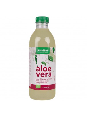 Image de Aloe vera gel à boire Bio - Digestion et Immunité 1 Litre - Purasana depuis Résultats de recherche pour "Gel Aloé vera B"